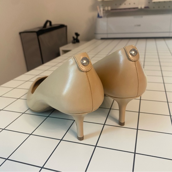 Michael Kors Cream Kitten Heels - Picture 2 of 5